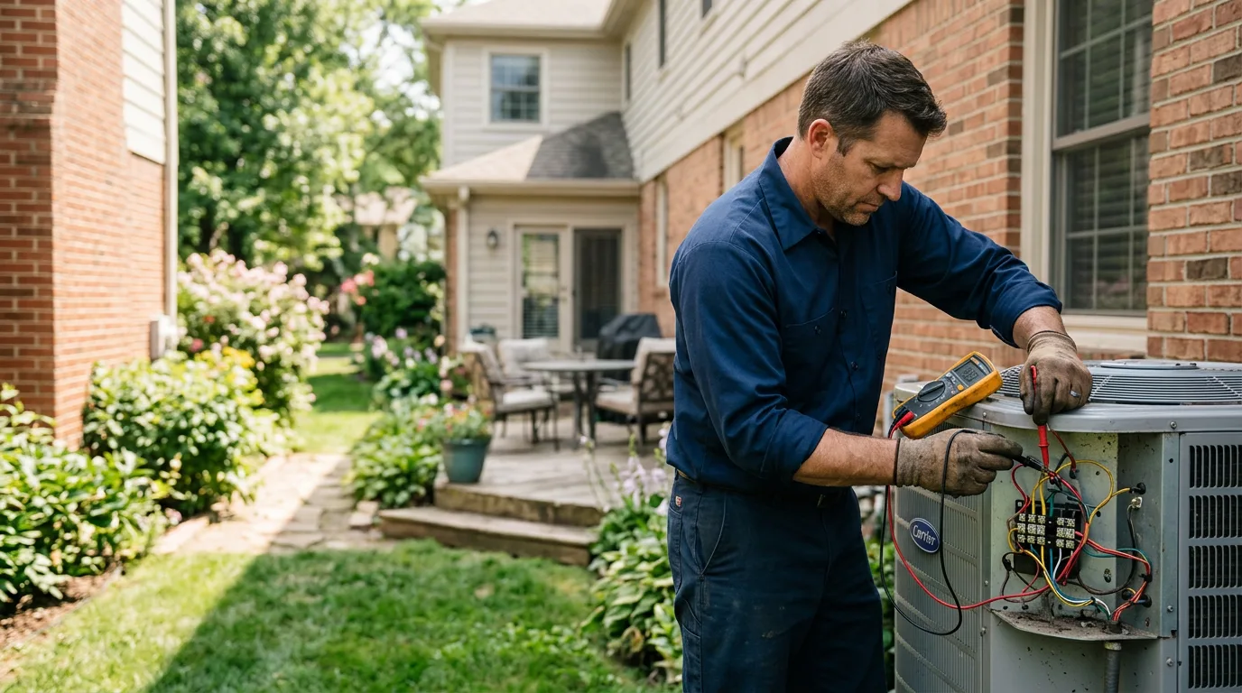 HVAC technician working near Fairview, OR